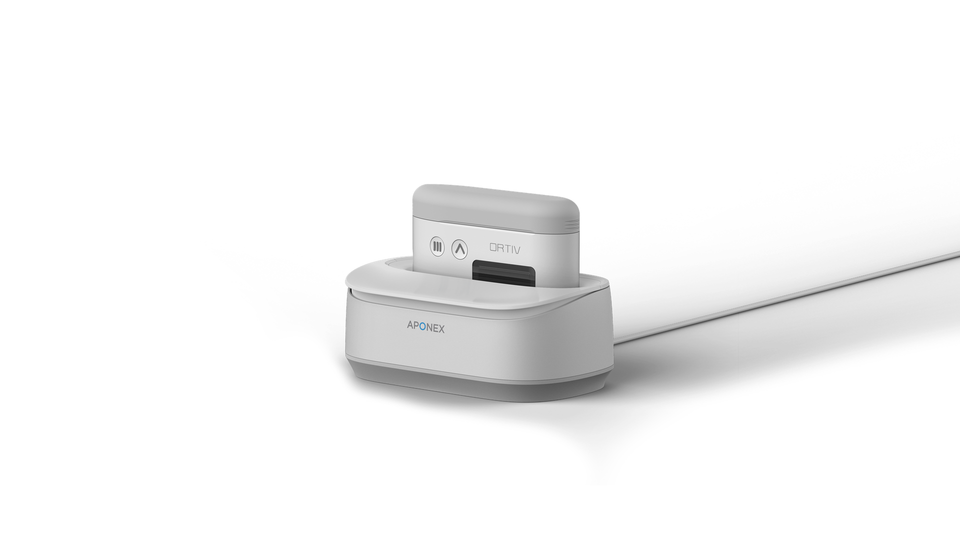 Aponex dock with the ORTIV laser blood-acquisition device
