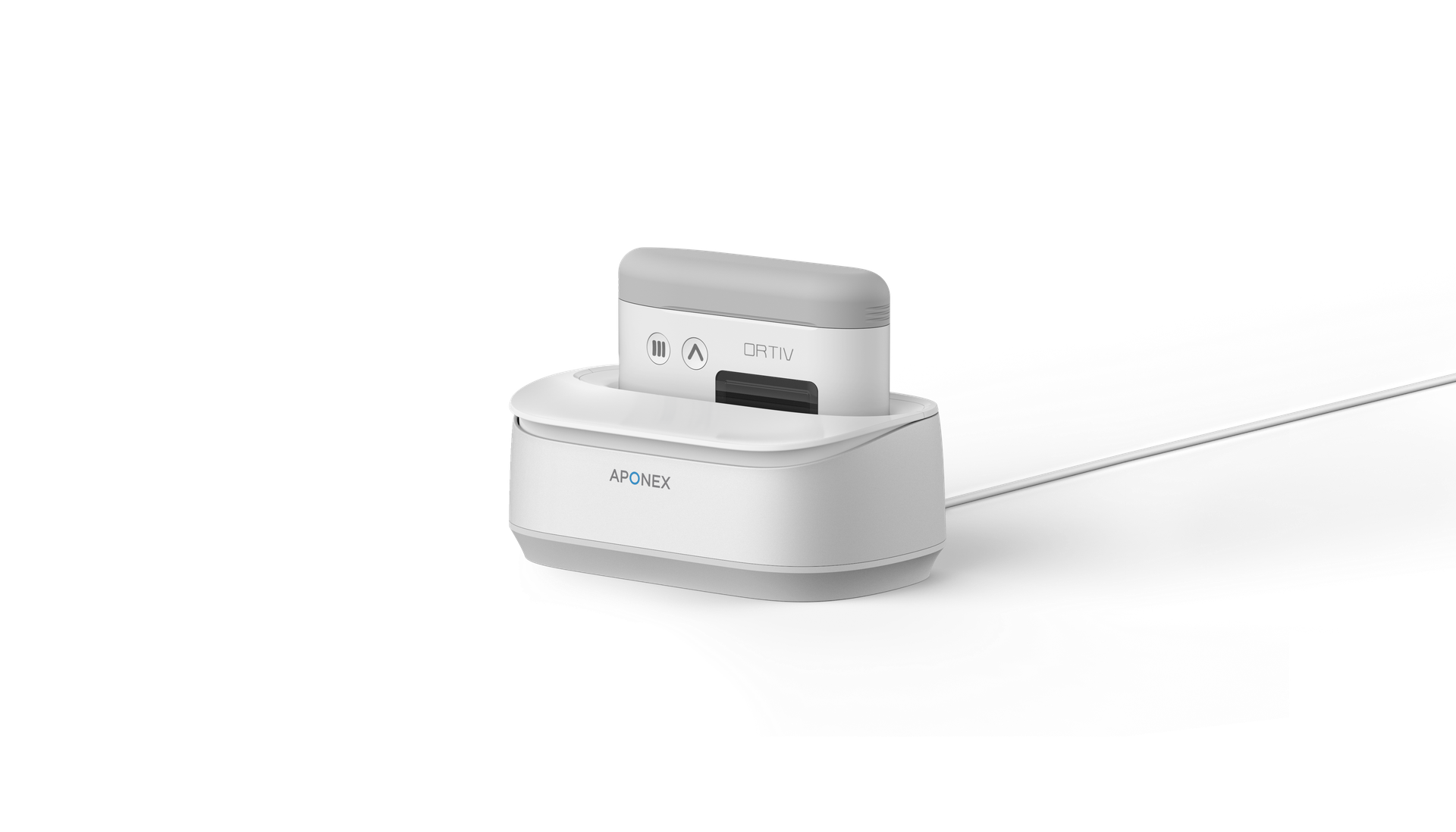 Aponex dock with the ORTIV laser blood-acquisition device